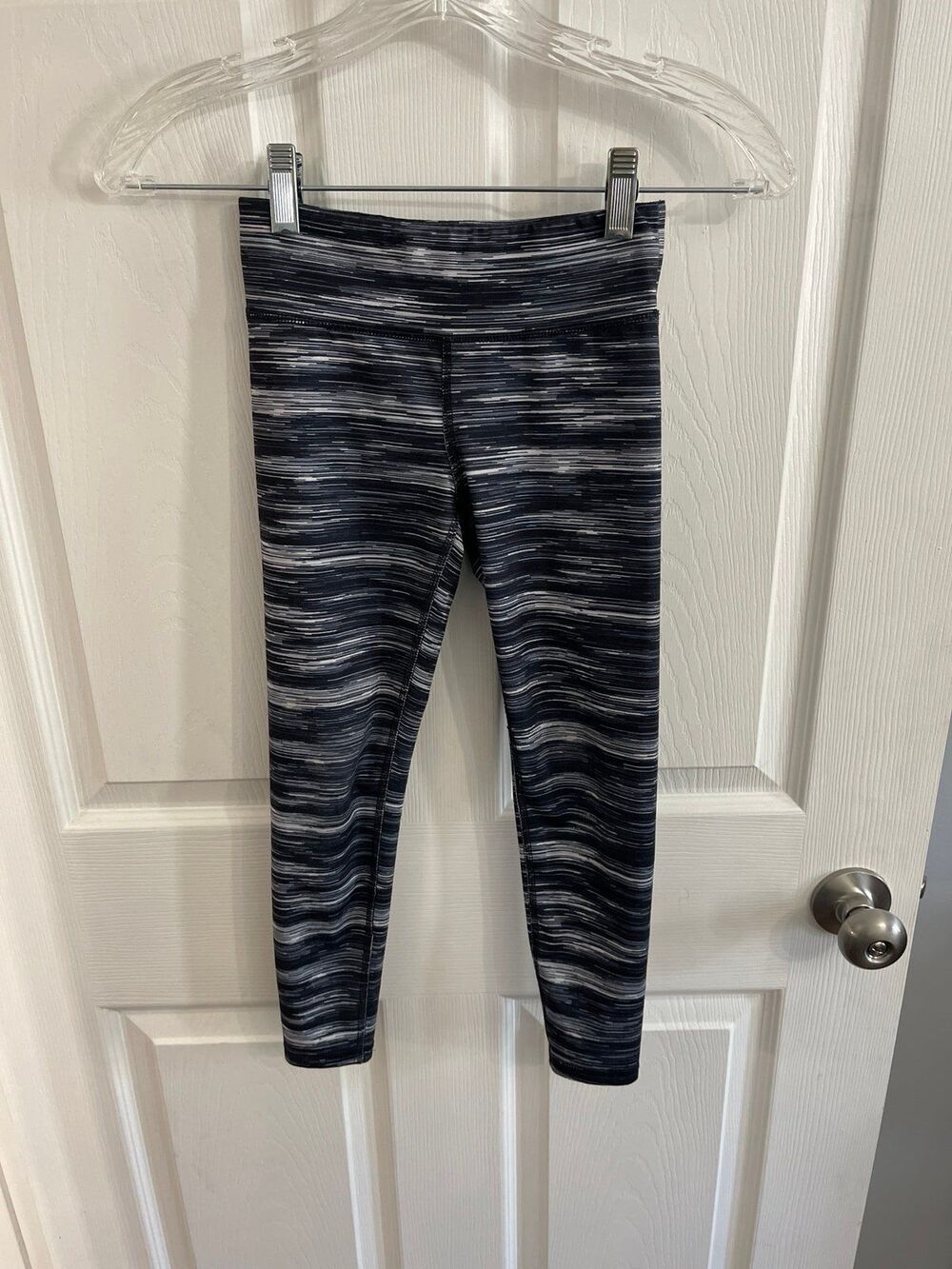 Athletic Works Leggings Size S 6-6X Black/White